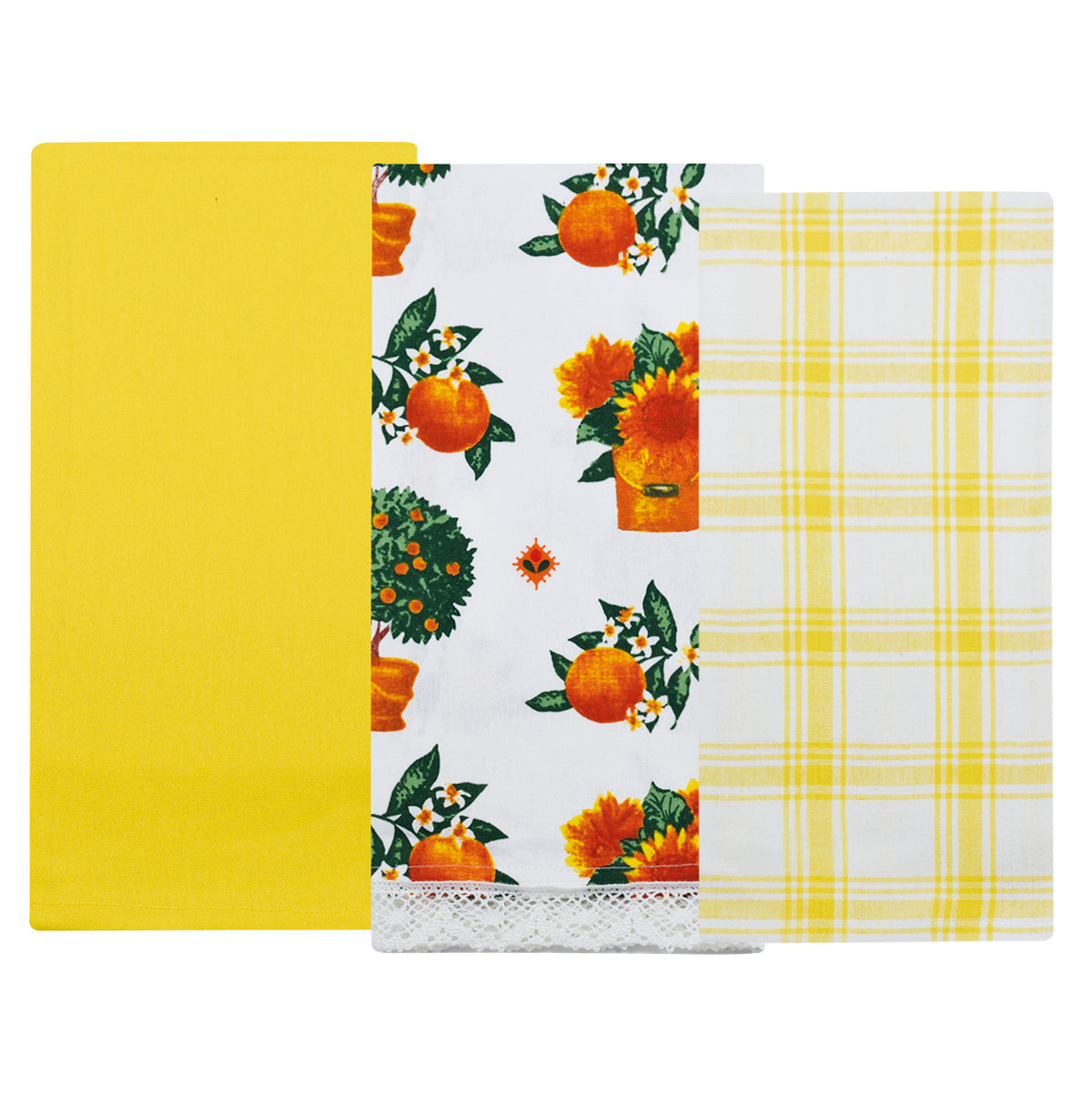 Strofinacci da cucina cotone Preziosa Calisè S06 3 pezzi