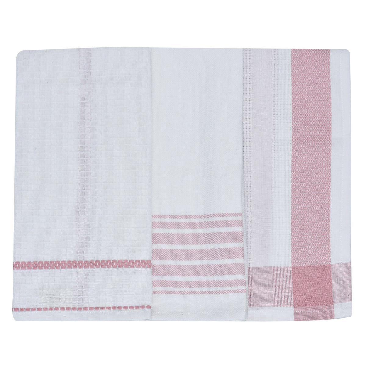 Set da 3 strofinacci Preziosa Candido 3 100% cotone naturale