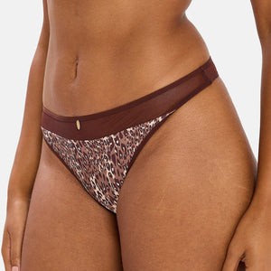 Perizoma leopardato con pizzo Sans Complexe 30PAP07