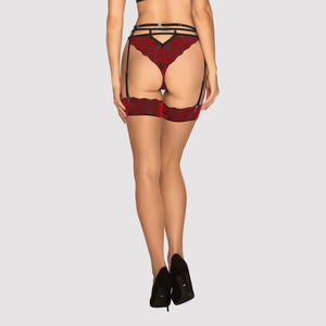 Calze per reggicalze sexy con merletto Obsessive Sugestina