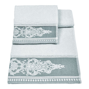 Vingi set asciugamani viso + ospite cotone Sveva menta