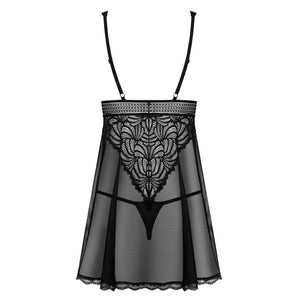 Sexy babydoll+ perizoma Obsessive Sweetia babydoll e thong 2 pz