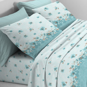 Completo letto floreale cotone Zambaiti switch flowers
