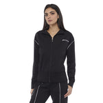 Tuta donna cotone Superga full zip SWS23202 nera