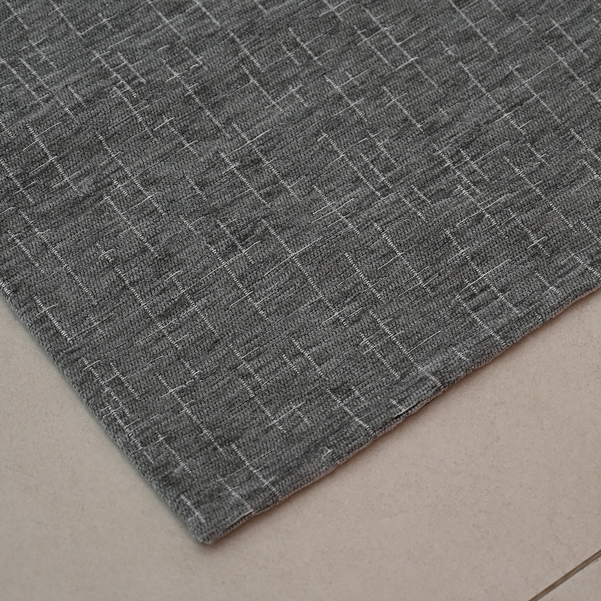 Tappeto fantasia quadratini astratti antiscivolo Zambaiti jacquard
