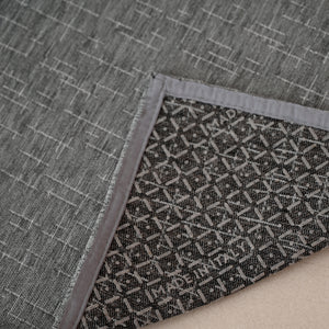 Tappeto fantasia quadratini astratti antiscivolo Zambaiti jacquard