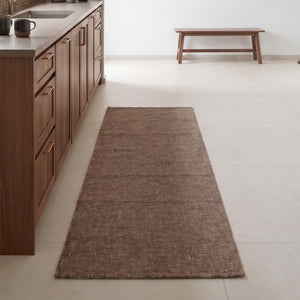 Tappeto fantasia quadratini astratti antiscivolo Zambaiti jacquard
