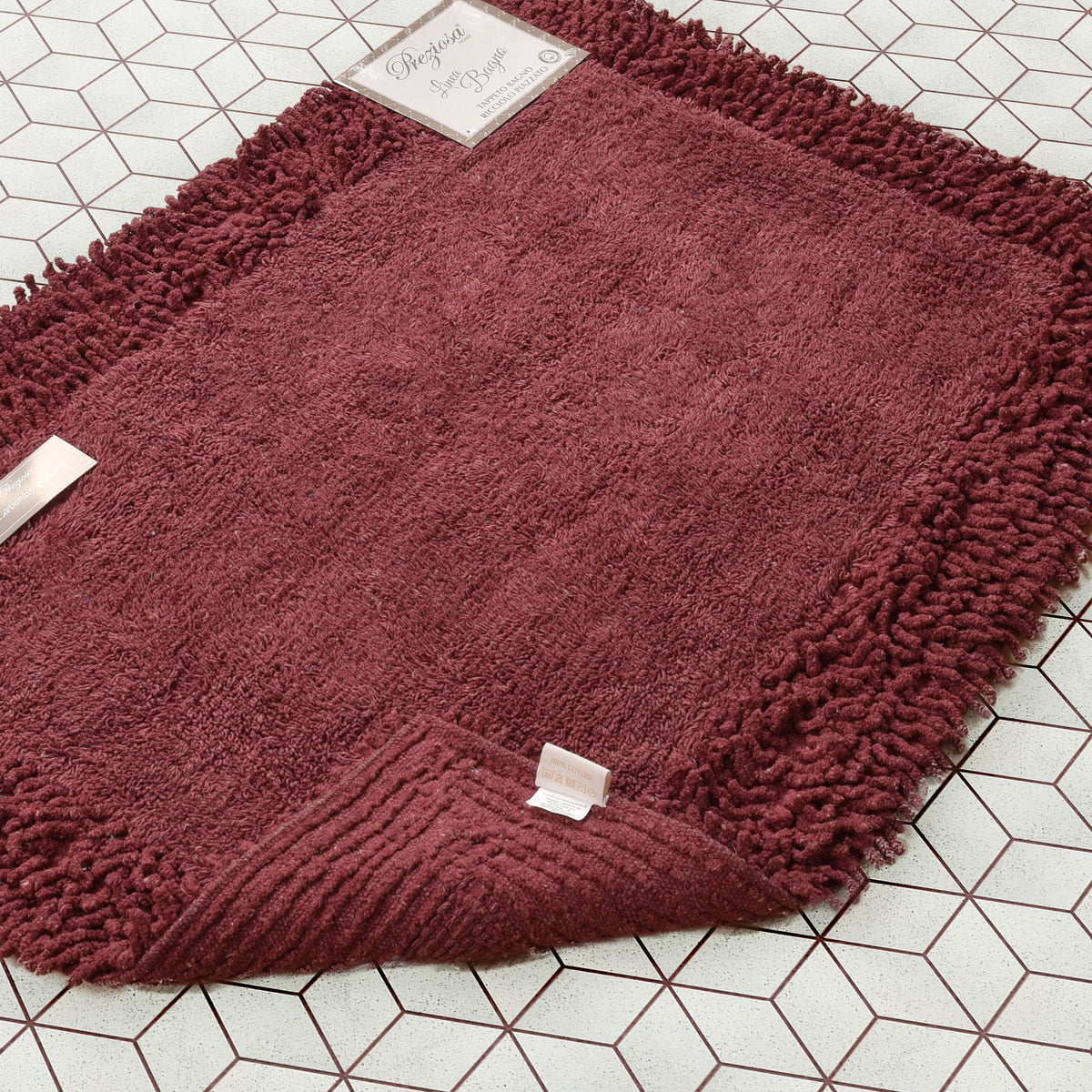 Tappeto bagno 100% cotone naturale Preziosa tinta unita BAT.0006
