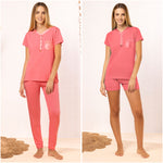 Pigiama Donna Tris con Doppio Pantalone Irge TD51