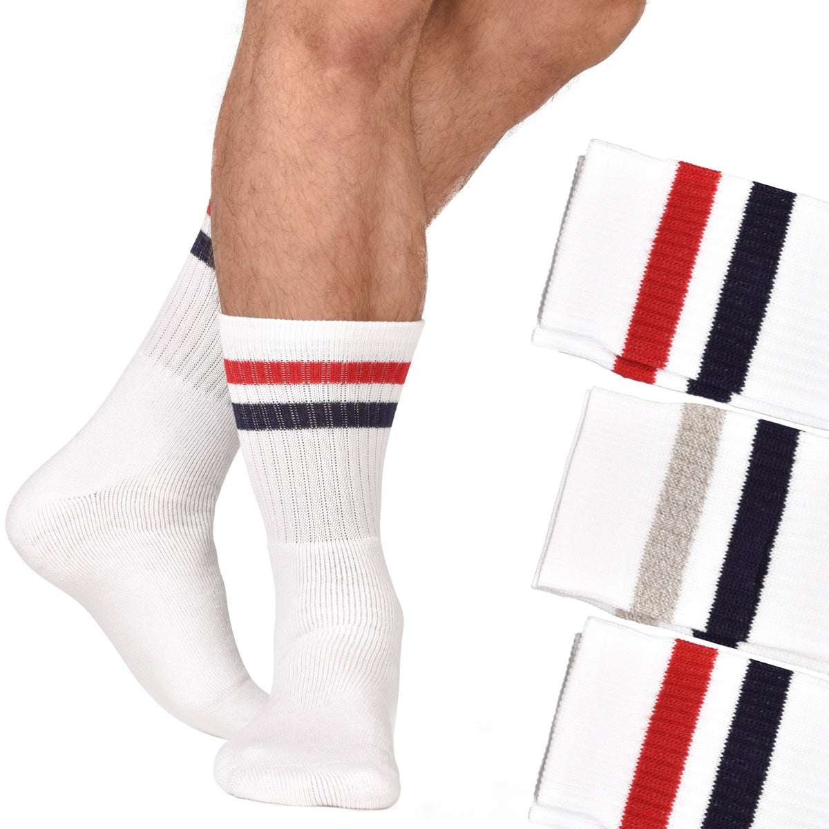 Calze Tennis Made in Italy Cotone Prisco 3 paia