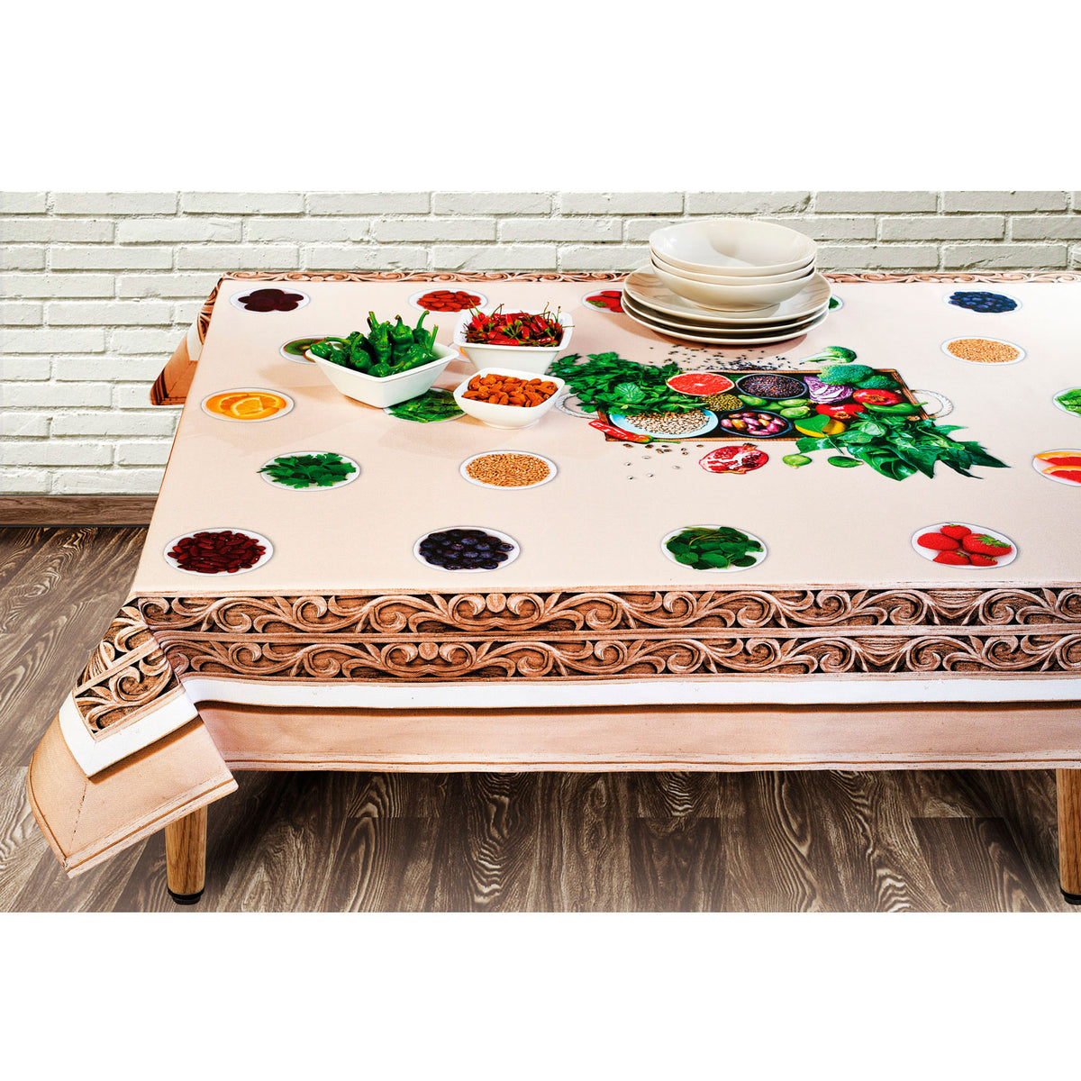 Tovaglia Vingi Tiffany cotone cod.08 con frutta