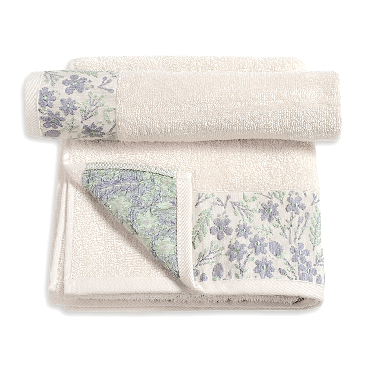 Vingi set asciugamani viso + ospite cotone Tiziana 