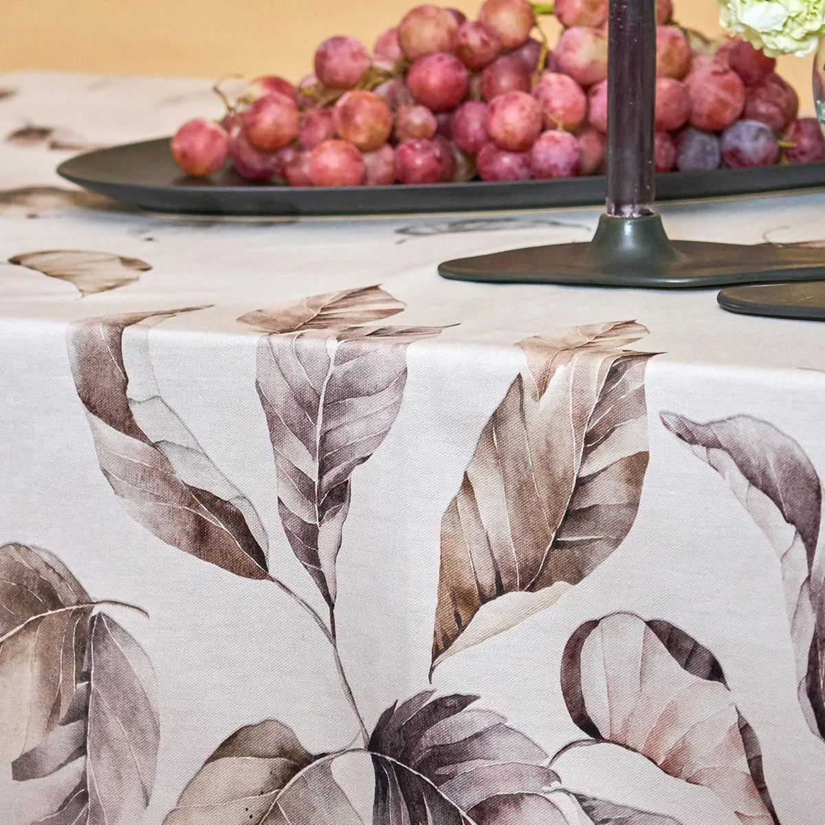 Tovaglia stampa digitale con foglie 100% cotone Vingi Tiffany Dis 7
