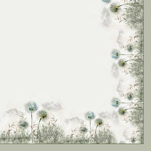 Tovaglia cotone con fiori di tarassaco Vingi Tiffany dis.35