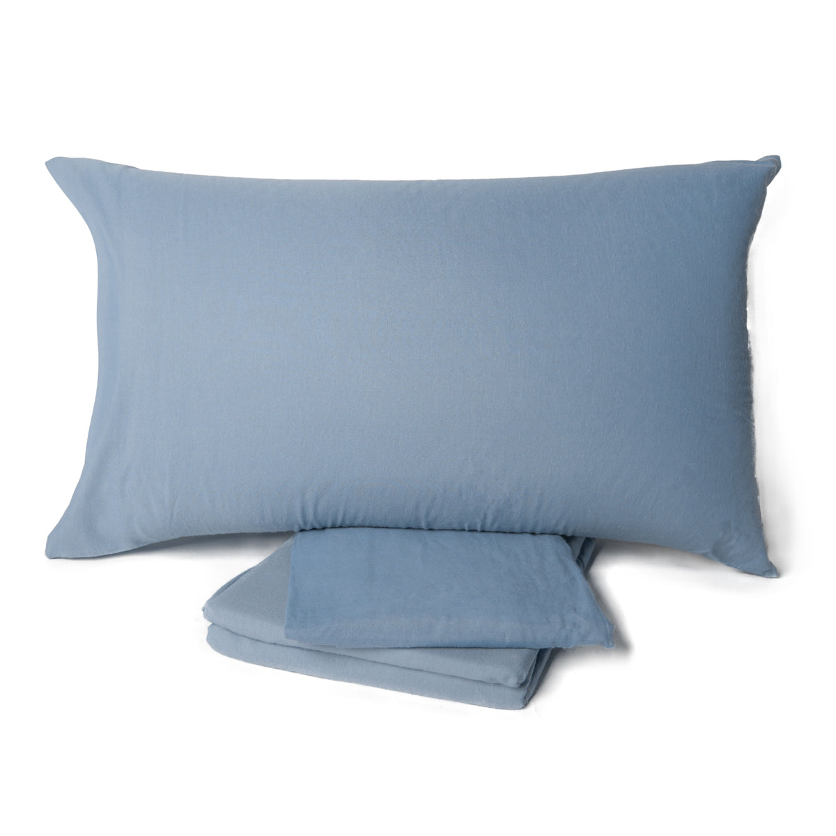 Completo letto lenzuola flanella Preziosa Soffice tinta unita
