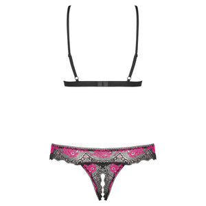Sexy completino hot Obsessive Tulia Cupless crochless set  