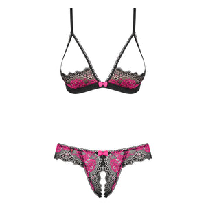 Sexy completino hot Obsessive Tulia Cupless crochless set  