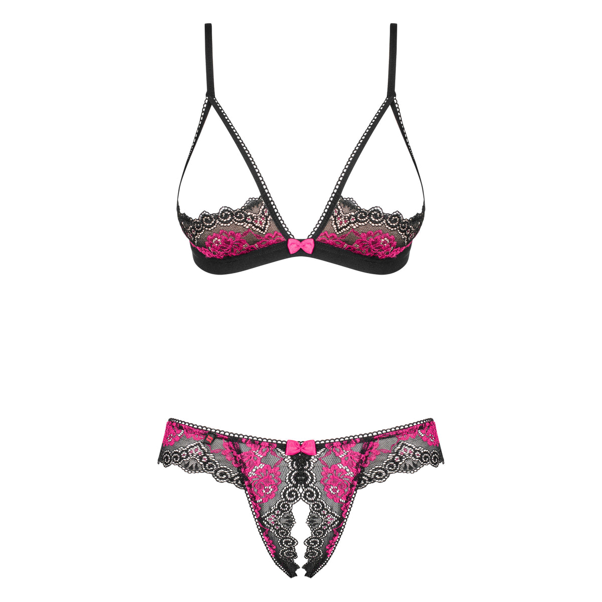 Sexy completino hot Obsessive Tulia Cupless crochless set  