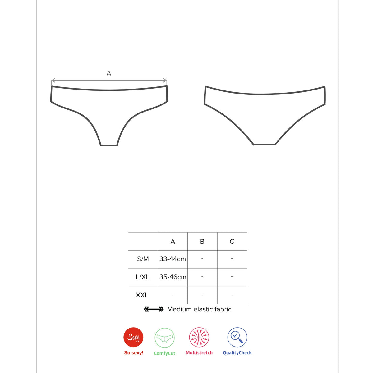 Sexy slip panty Obsessive tulia panties nero fuxia