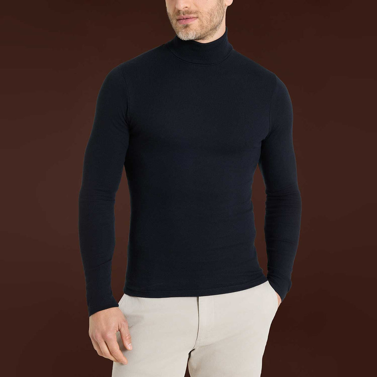 Dolcevita uomo cotone spazzolato Ragno U262AK