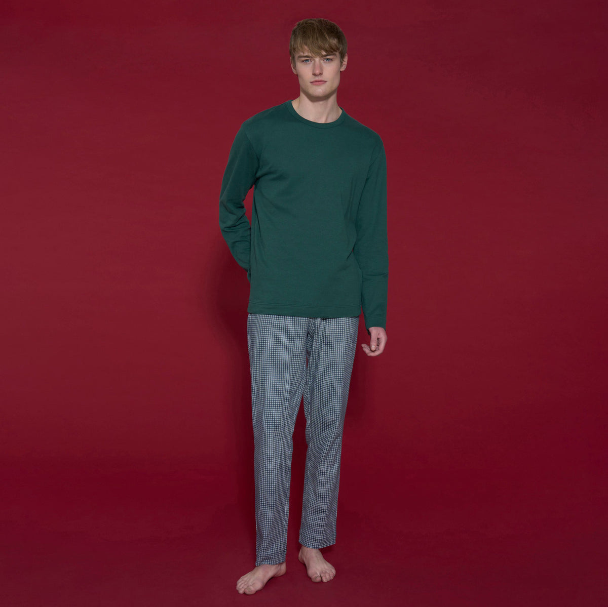 Pigiama 100% caldo cotone uomo Ragno U838NQ