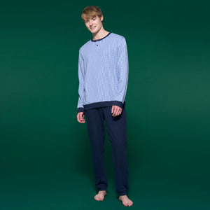 Pigiama uomo 100% caldo cotone Ragno U839N1