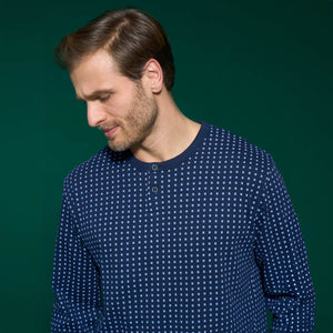 Pigiama uomo 100% caldo cotone Ragno U839N1