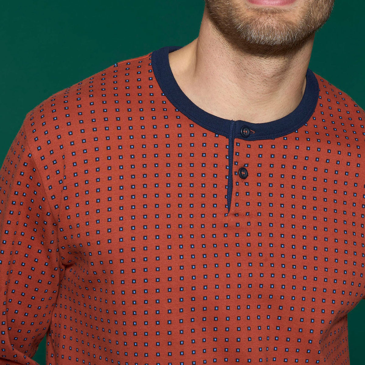 Pigiama uomo 100% caldo cotone Ragno U839N1