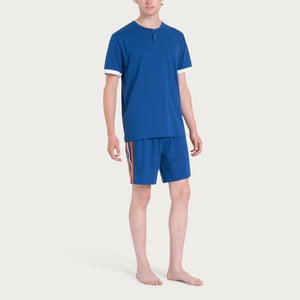 Pigiama uomo corto in 100% cotone Ragno U902ND