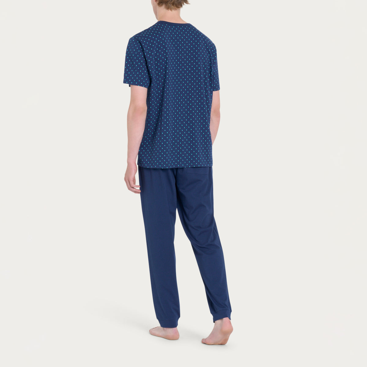 Pigiama uomo pantalone lungo + pantaloncino cotone Ragno U909NT