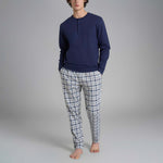 Pigiama uomo tartan caldo cotone Ragno U960NU