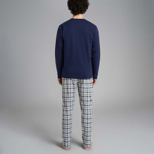 Pigiama uomo tartan caldo cotone Ragno U960NU