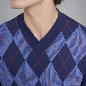 Pigiama uomo a rombi interlock Ragno U962N2