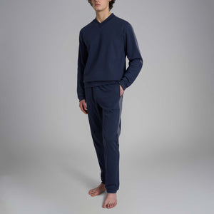 Pigiama uomo caldo cotone scollo v Ragno U990N2