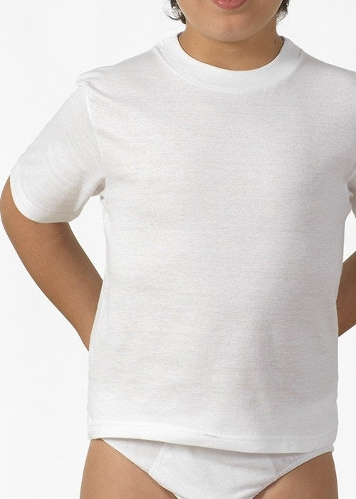 Maglia bambino Snelly ub73c mezza manica in cotone 