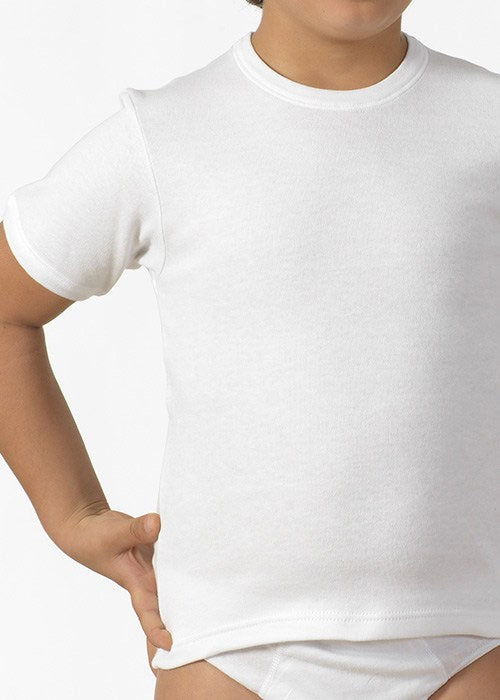 Maglia bambino Snelly ub76c mezza manica caldo cotone