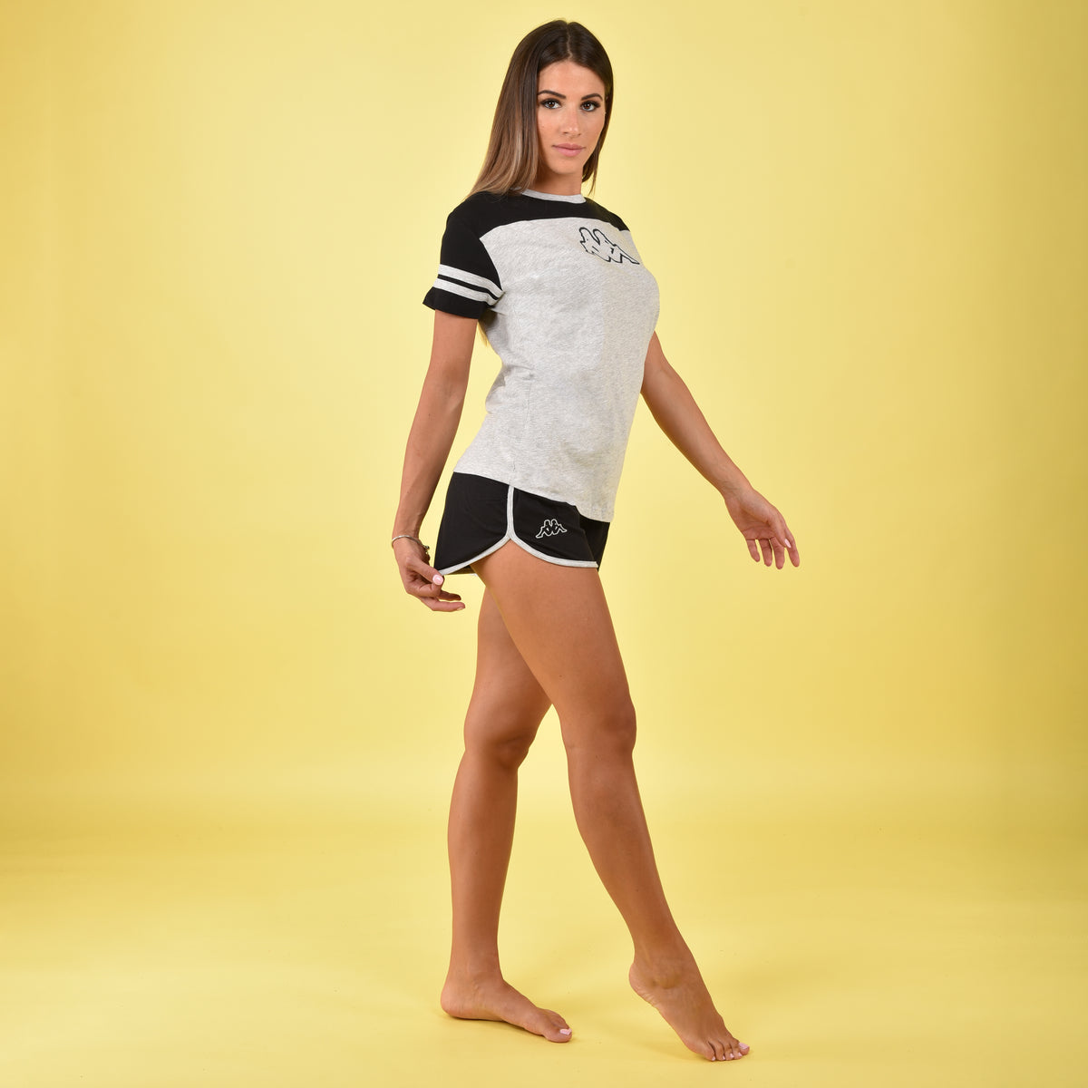 Pigiama donna Kappa KWS 22921 nero sportivo cotone