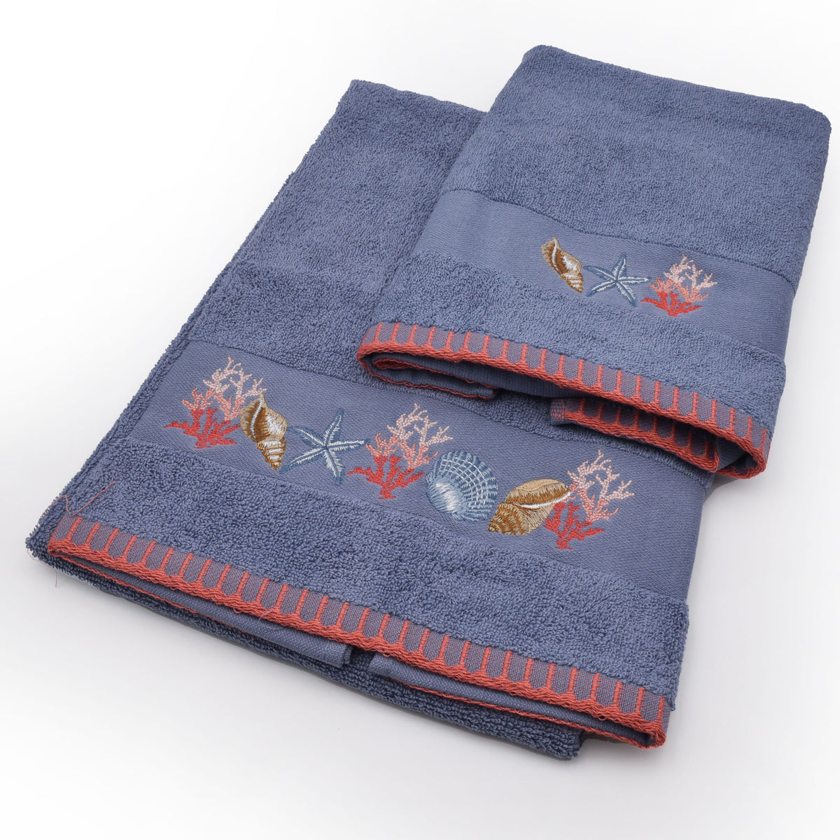 Vingi set asciugamani viso e ospite Lindos blu