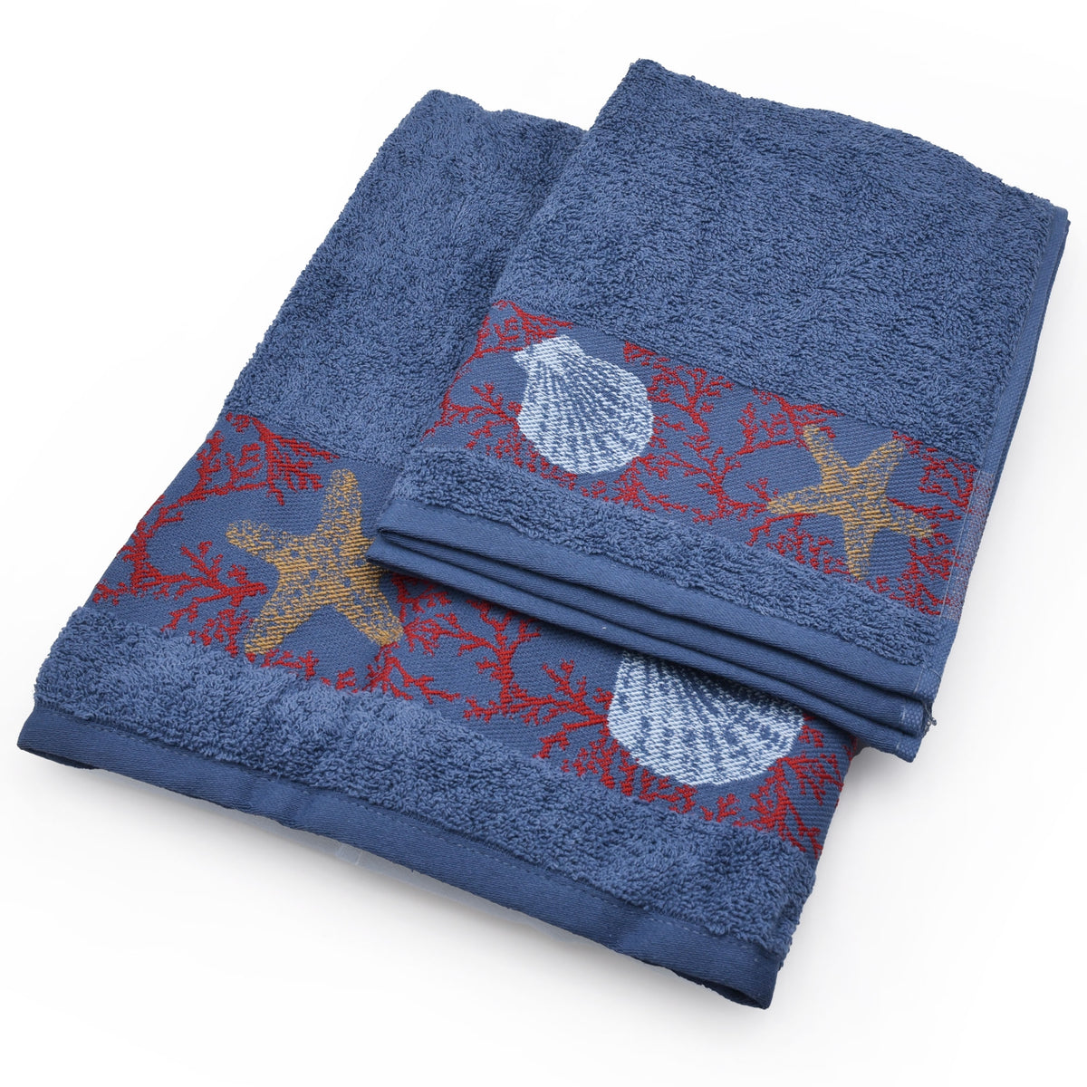 Vingi set asciugamani viso e ospite Sidney blu