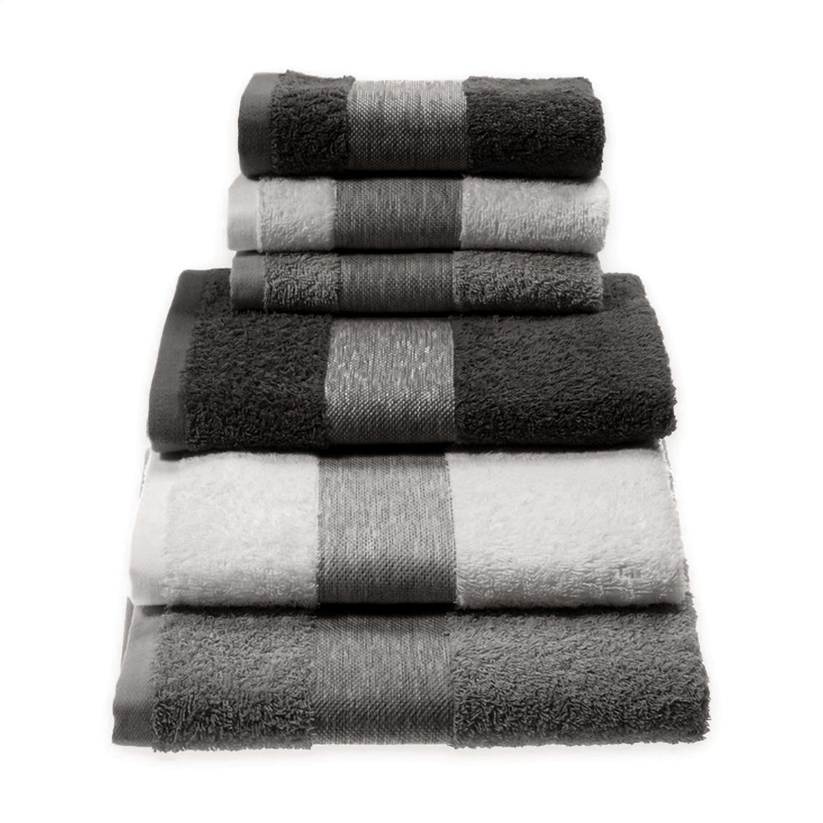 Vingi set 3+3 asciugamani viso e ospite cotone Isabel 