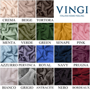 Vingi set asciugamani viso + ospite cotone 560 gr/m Unico 