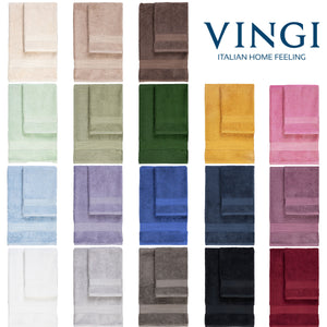 Vingi set asciugamani viso + ospite cotone 560 gr/m Unico 