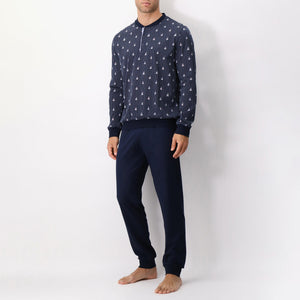 Pigiama uomo Perofil VPRT92816 barca vela 100% cotone 