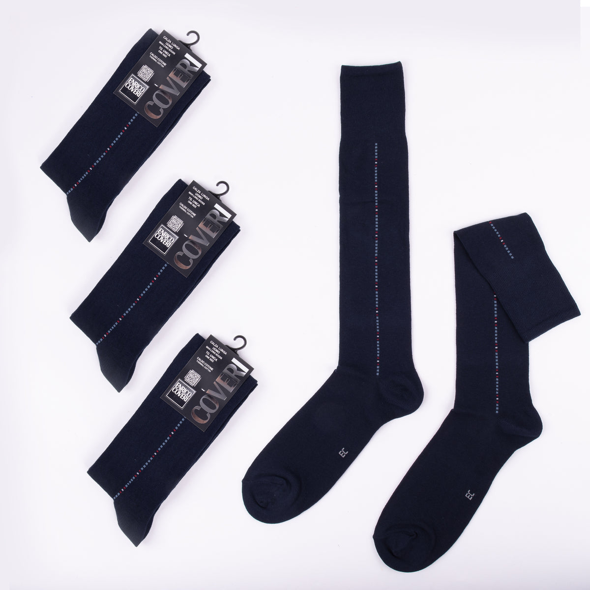 Calze lunghe uomo Enrico Coveri 321 caldo cotone 3 paia Var. B