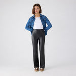 Leggings a zampa finitura effetto pelle Ysabel Mora 70486