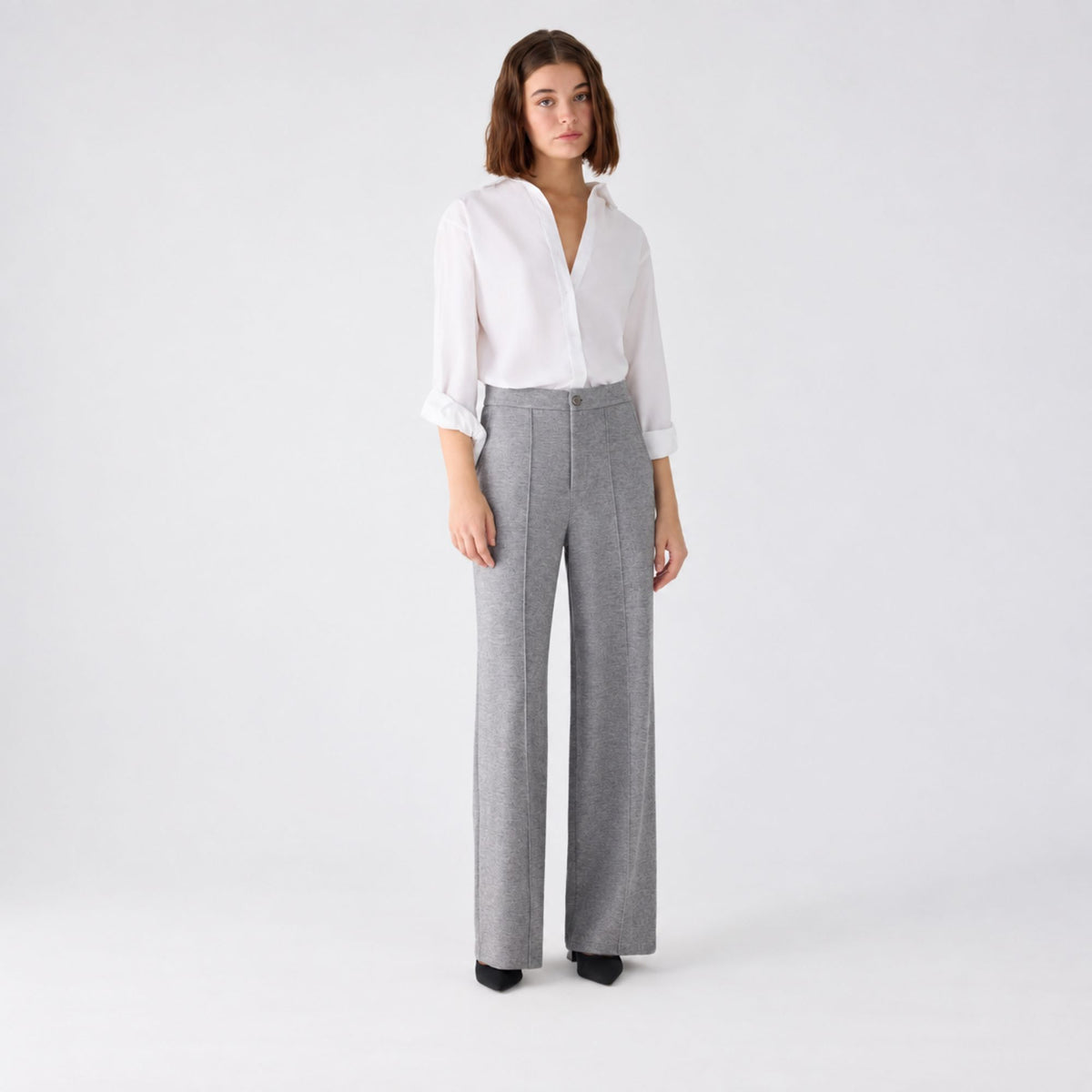 Pantalone donna vita alta viscosa Ysabel Mora 70487