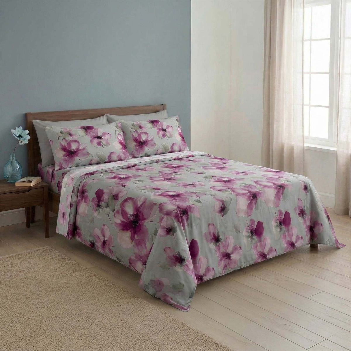 Completo Letto 100% cotone Made in Italy Zambaiti linfa