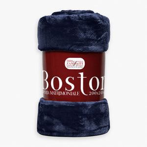 Plaid caldissimo in pile coral Zambaiti Boston 