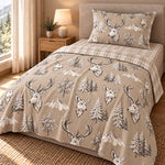 Competo letto con renne 100% cotone Zambaiti north 0365