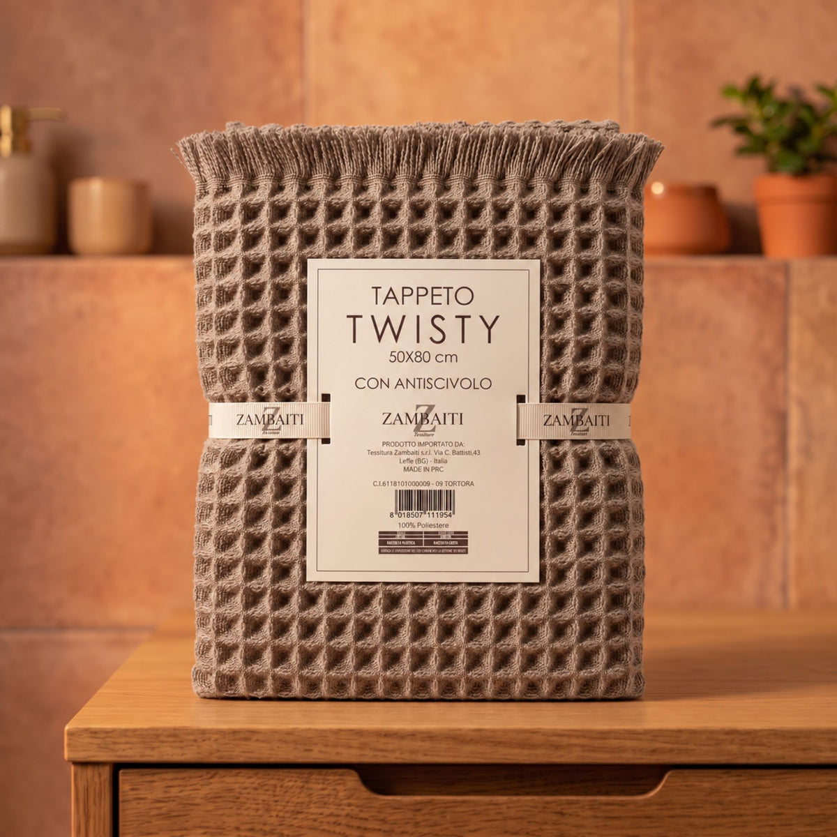 Tappetto antiscivolo effetto 3D waffle Zambaiti Twisty